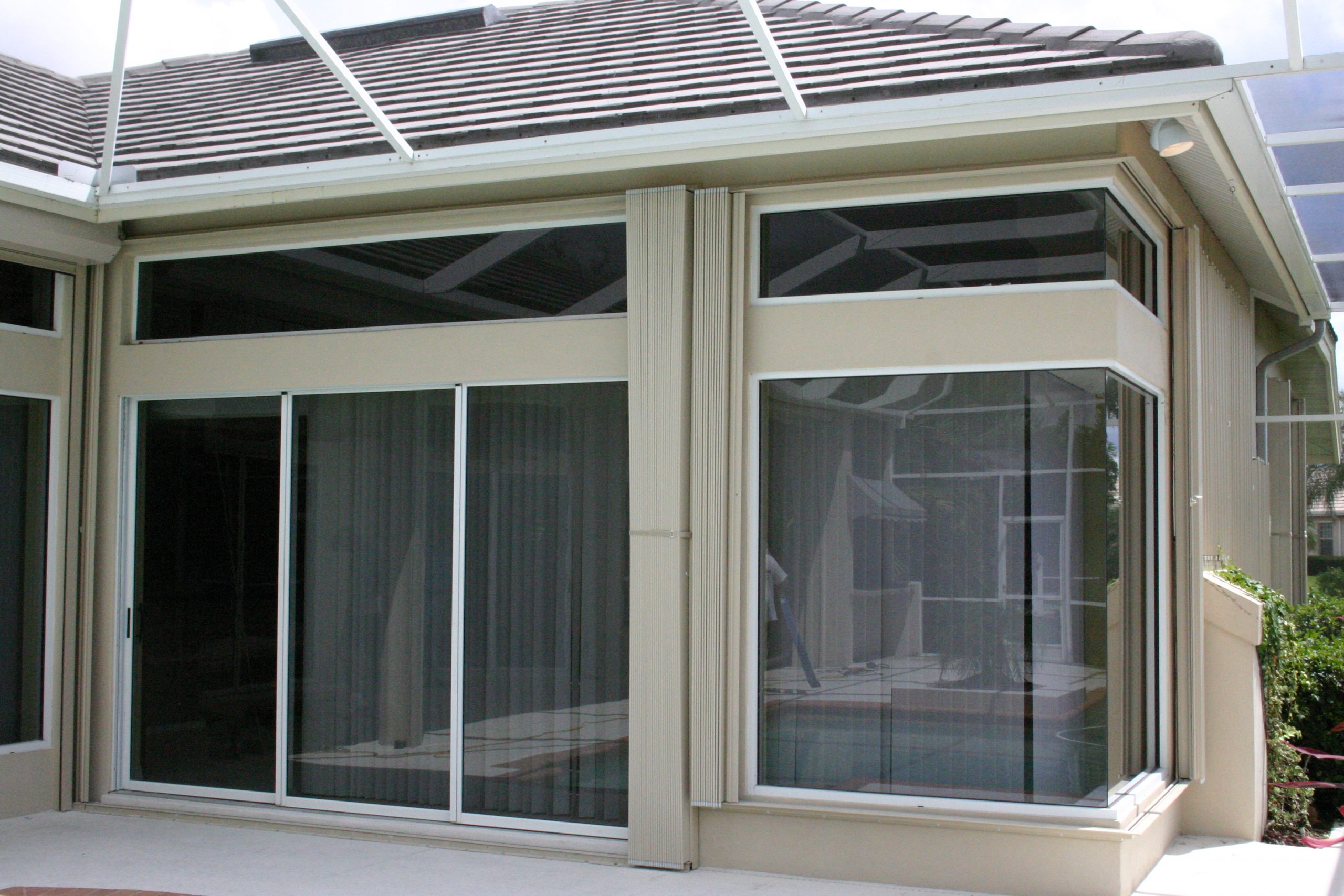 Accordion Shutters installed at The Oaks in Osprey