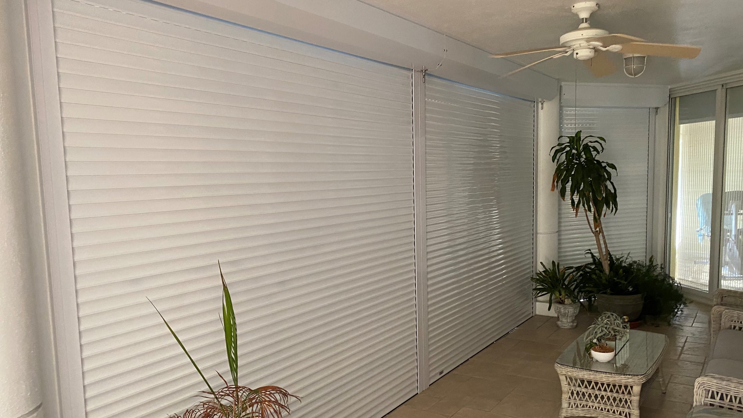 Roll Shutters installed at Marina Bay Condominiums on Longboat Key